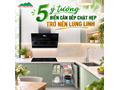 5 ý tưởng biến căn bếp chật hẹp trở nên lung linh