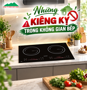 Những kiêng kỵ trong không gian bếp
