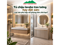 Tủ chậu lavabo treo tường hay đặt sàn: Loại nào phù hợp với phòng tắm nhà bạn?