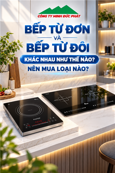 Bếp từ đơn và bếp từ đôi khác nhau như thế nào? Nên mua loại nào?