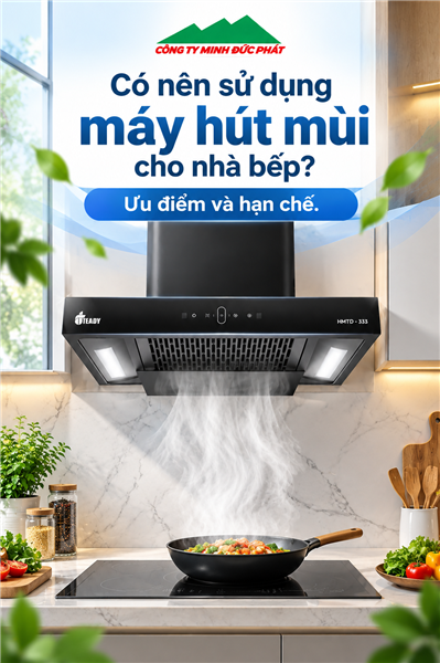 Có nên sử dụng máy hút mùi cho nhà bếp? Ưu điểm và hạn chế