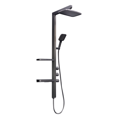 SEN CÂY NÓNG LẠNH CAO CẤP ĐỒNG MẠ PVD MÀU XÁM SC-1882