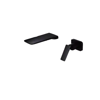 VÒI LAVABO ÂM TƯỜNG MẠ TĨNH ĐIỆN CHÂN KHÔNG MÀU ĐEN VA-004