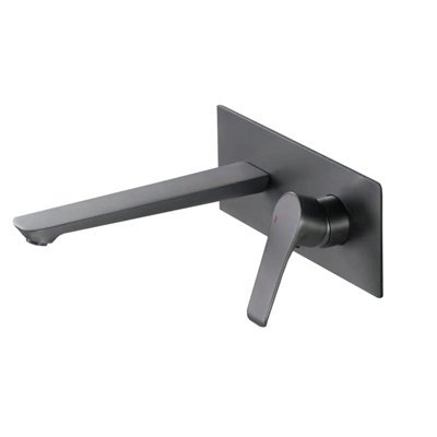 VÒI LAVABO ÂM TƯỜNG MẠ PVD CAO CẤP MÀU XÁM VA-002