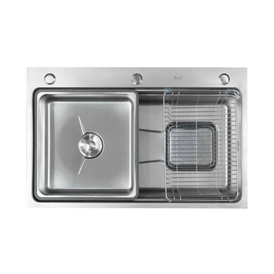 CHẬU BẾP CAO CẤP CRB-7548 XÁM BẠC
