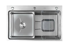 CHẬU BẾP CAO CẤP CRB-7548 XÁM BẠC