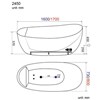 BỒN TẮM MASSAGE CAO CẤP BTTD-2450MS