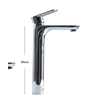 VÒI LAVABO CAO CẤP ĐỒNG MẠ CROM/NIKEN V-311B