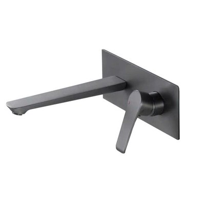 VÒI LAVABO ÂM TƯỜNG CAO CẤP MẠ PVD MÀU XÁM VA-002