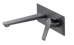 VÒI LAVABO ÂM TƯỜNG CAO CẤP MẠ PVD MÀU XÁM VA-002