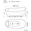 BỒN TẮM MASSAGE CAO CẤP BTTD-2450SV