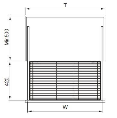 GIÁ ĐỂ BÁT ĐĨA TỦ DƯỚI-FSBP70-OV