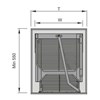 TỦ KHO CHỨA ĐỒ KHÔ 2 TẦNG 4 KHAY/CÁNH MỞ-FS-502SPN