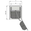 TỦ KHO CHỨA ĐỒ KHÔ 2 TẦNG 4 KHAY-CÁNH MỞ-FS-502S-VIP