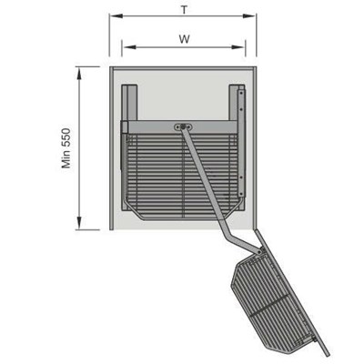 TỦ KHO CHỨA ĐỒ KHÔ 2 TẦNG 4 KHAY-CÁNH MỞ-FS-502S-VIP
