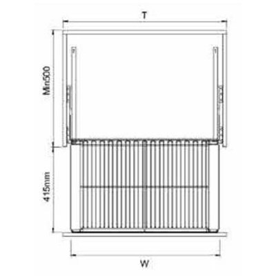 GIÁ ĐỂ XOONG NỒI TỦ DƯỚI-FSDB-70G-304