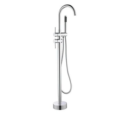 VÒI BỒN TẮM ĐỨNG ĐỒNG MẠ CROM-VBTD-7201