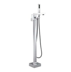 VÒI BỒN TẮM ĐỨNG ĐỒNG MẠ CROM-VBTD-7202