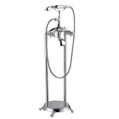 VÒI BỒN TẮM ĐỨNG ĐỒNG MẠ CROM-VBTD-7204