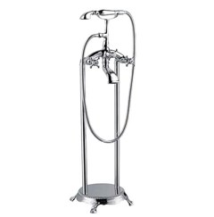 VÒI BỒN TẮM ĐỨNG ĐỒNG MẠ CROM-VBTD-7204
