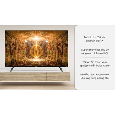 Tivi Casper UHD, Smart, Offical Android 9.0 55UG6100
