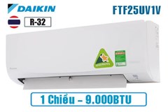 Máy ĐH Daikin 9000btu 1 chiều thường FTF25UV1V/RF25UV1V