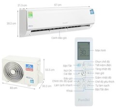 Máy ĐH 18000btu 1 chiều lạnh Inverter Malaysia Funiki HIC18TMU