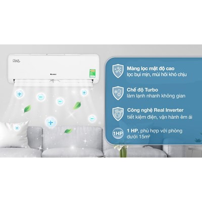 Điều hòa Gree 9000btu 1 chiều inverter Charm9CI