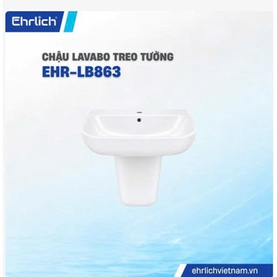 Chậu lavabo chân lửng EHR-LB863