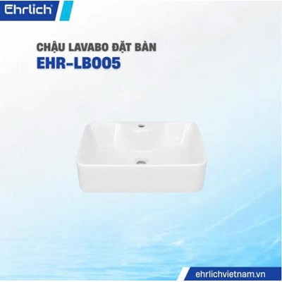 Chậu lavabo dương bàn đá EHR-LB005