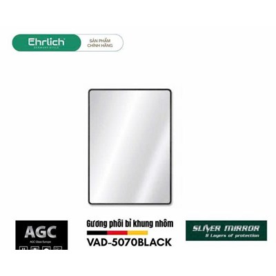 Gương đứng khung nhôm phôi Bỉ VAD-5070BLACK