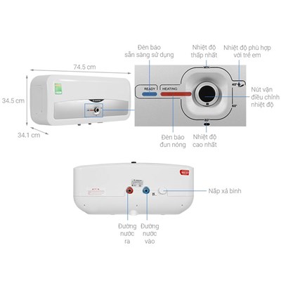 Bình nóng lạnh Ariston SL30RS