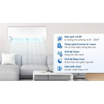 Điều hoà Casper Inverter 1.5 HP QC-12IU36A