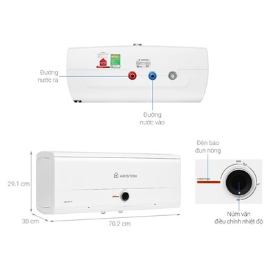 Máy nước nóng gián tiếp Ariston Slim3 SL3 R 20L