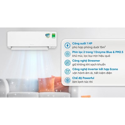 Điều hoà 2 chiều Daikin Inverter 1 HP FTHF25XVMV