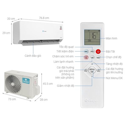 Điều hoà Casper Inverter 1.5 HP QC-12IU36A