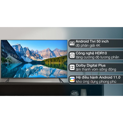 Android Tivi Casper 4K 50 inch 50UGA610
