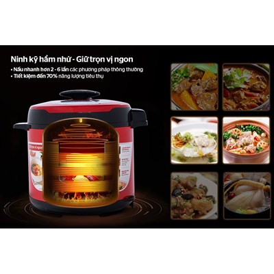Nồi áp suất điện Sunhouse SHD 1767 6 lít