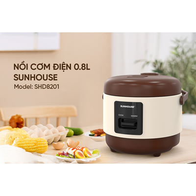 Nồi cơm điện 0.8L Sunhouse SHD8201