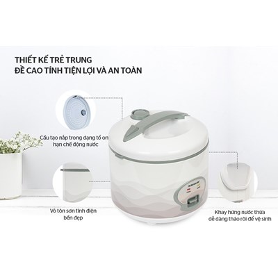 Nồi cơm điện 1.8L Sunhouse SHD8602