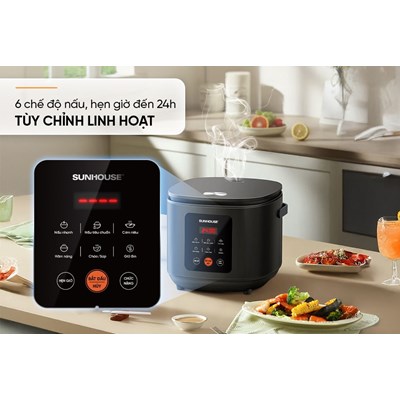 Nồi cơm điện tử 1.5L Sunhouse SHD8825