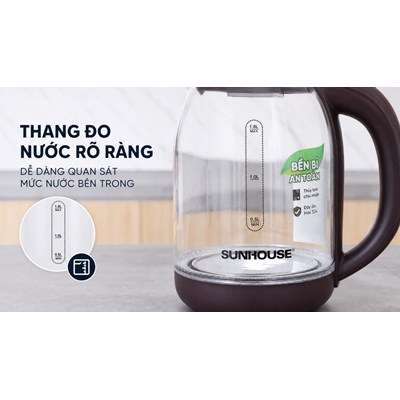 Ấm siêu tốc Sunhouse SHD1212