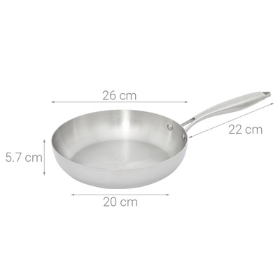 Chảo inox AVA CW-TP001F 26
