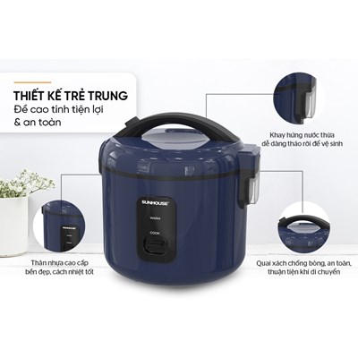 Nồi cơm điện 1.2 L Sunhouse SHD8213