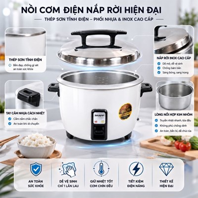 Nồi cơm công nghiệp 5,6L SH-NC568