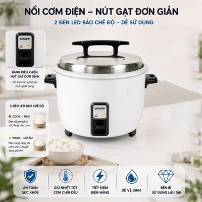 Nồi cơm công nghiệp 5,6L SH-NC568