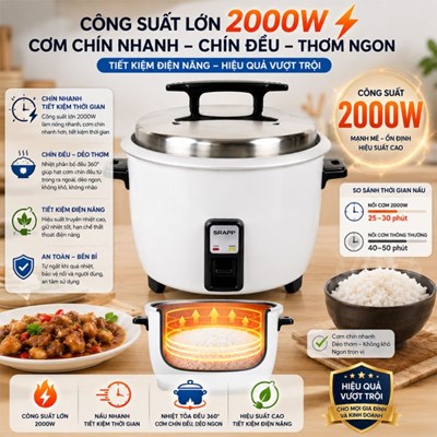 Nồi cơm công nghiệp 5,6L SH-NC568