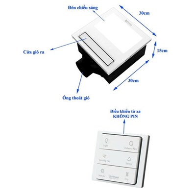 Quạt âm trần đa năng Kottmann K6