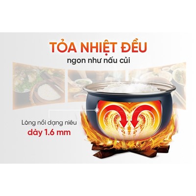 Nồi cơm đện tử 1.8L SHD8912 Sunhouse