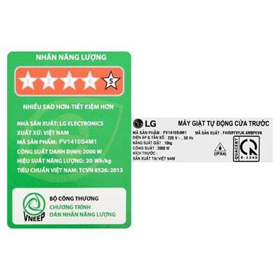 Máy giặt LG FV1410S4M1